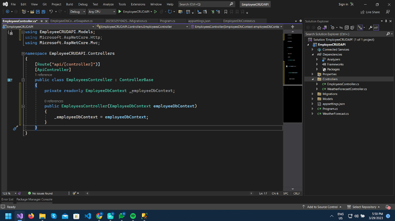 Adding API Controller and Methods 3