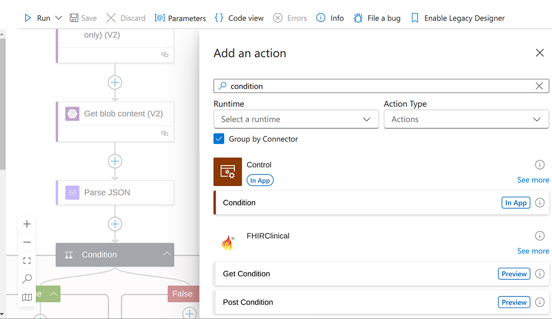 Add a Condition Action